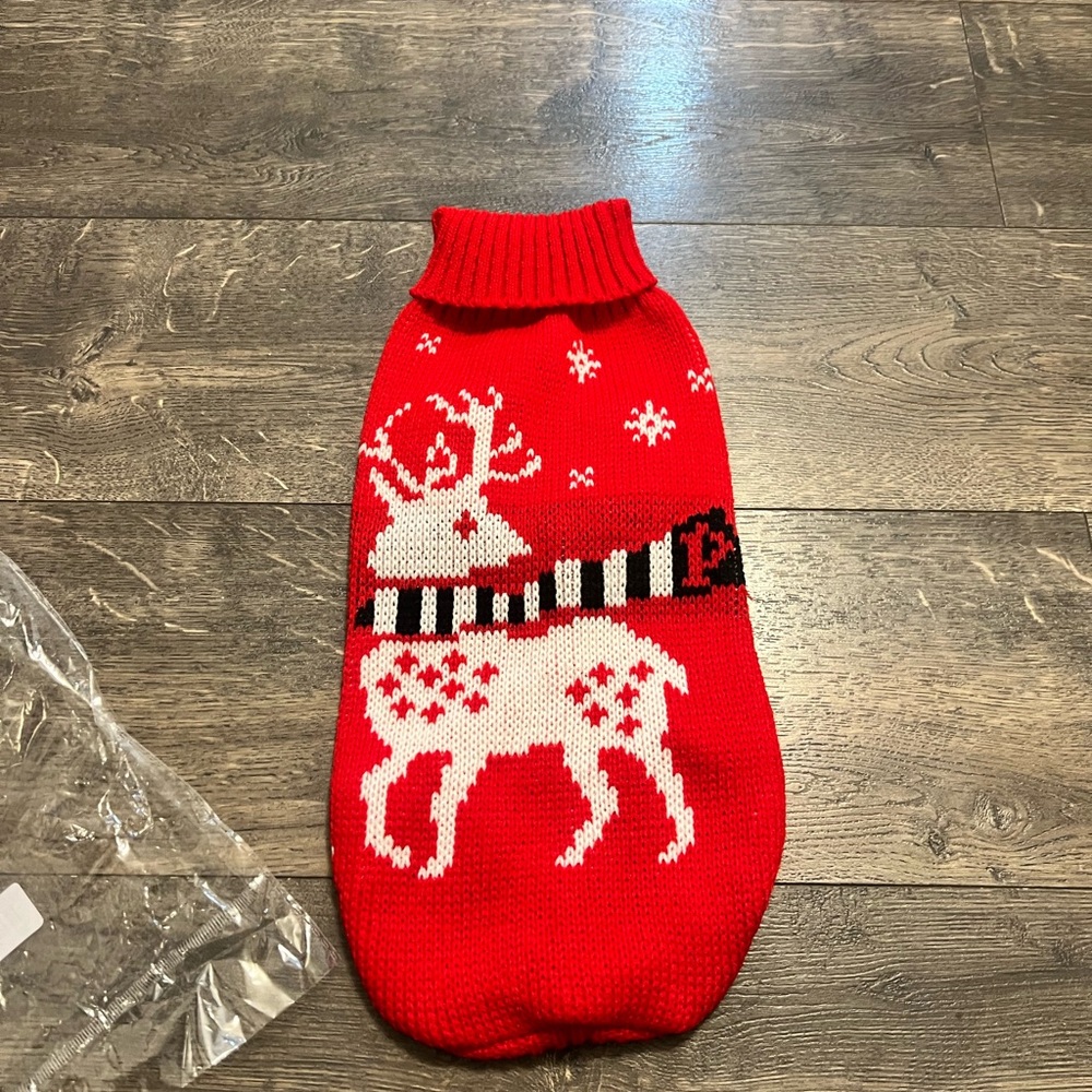 Dog Christmas Turtleneck Sweater SZ‎ LG NEW